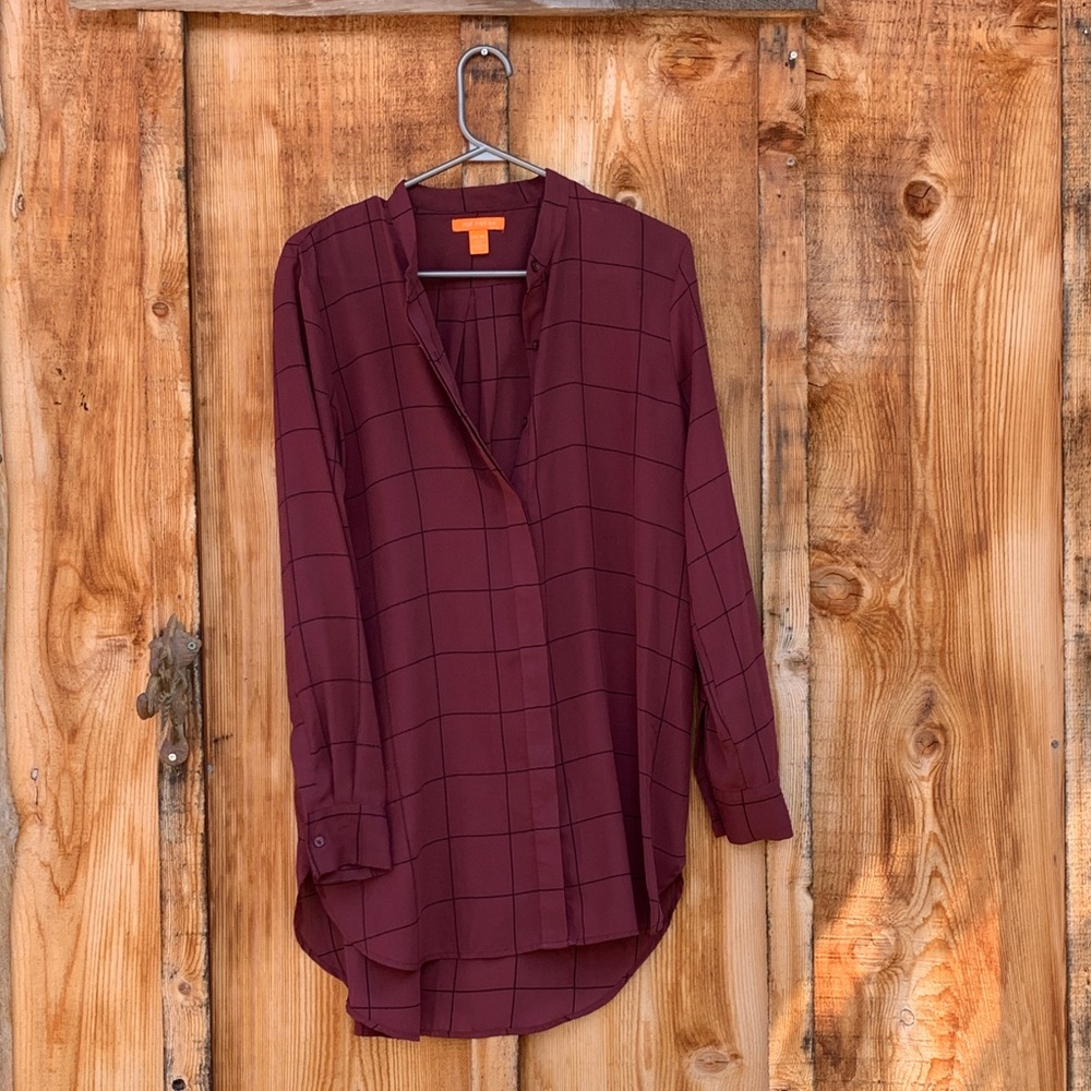 Brigands extra long button down blouse